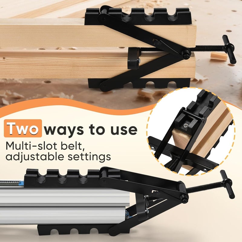 GADFISH Panel Clamps Woodworking, Panel Clamp, 2 Pack of 4 Way Pressure Clamps, Compatible with Two Mounting Methods, Suitable for Bonding Tabletops, Shelves, and Laminate Surfaces(2pc) - Image 3